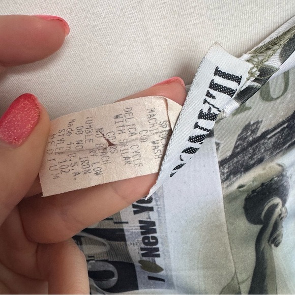 Vintage 90s New York Black and Gray miniWomen's Dress grunge fairy goth M - Picture 4 of 5